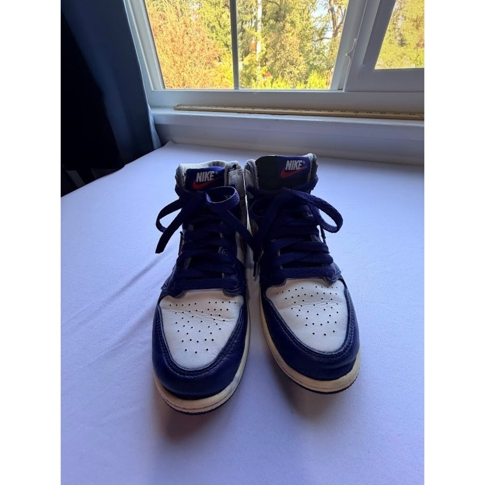 Nike Air Jordan 1 Retro High Kids Purple White Red Sneakers CD6749-506